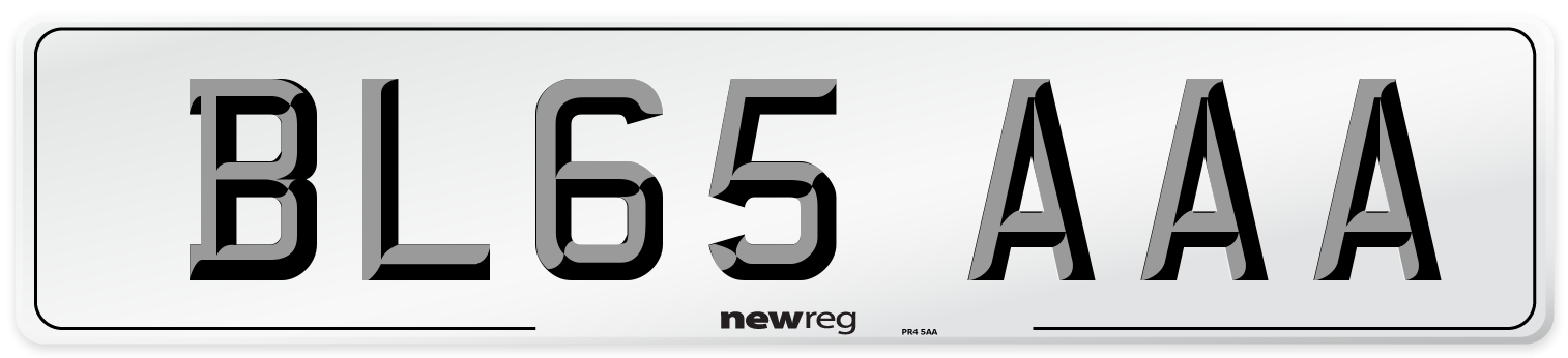 BL65 AAA Number Plate from New Reg